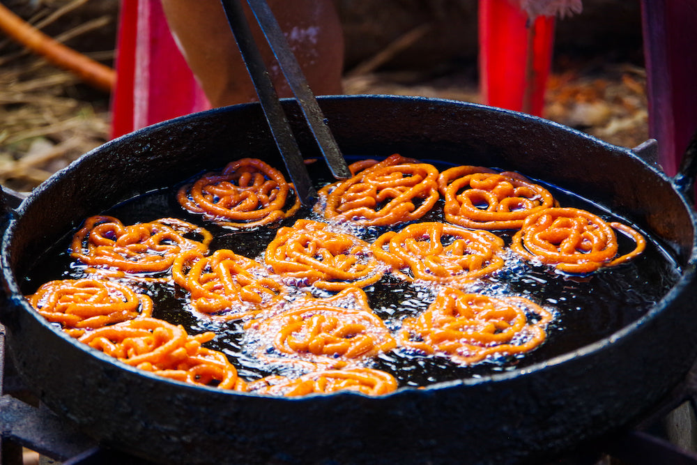 Jalebi (Saffron Funnel Cake) - Rumi Spice