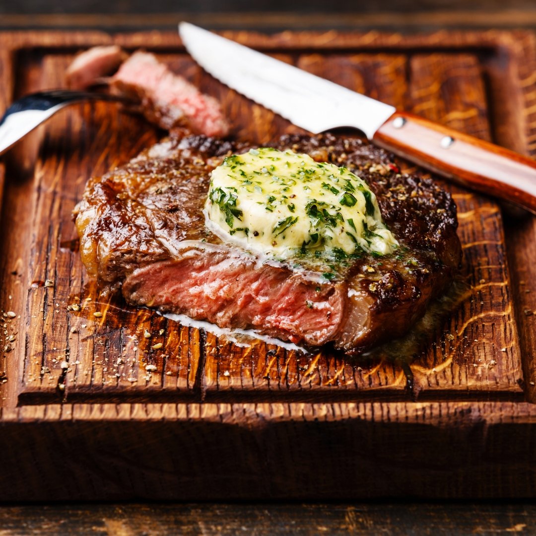 Fennel Salt Crusted Steak with Fennel Herbed Butter - Rumi Spice