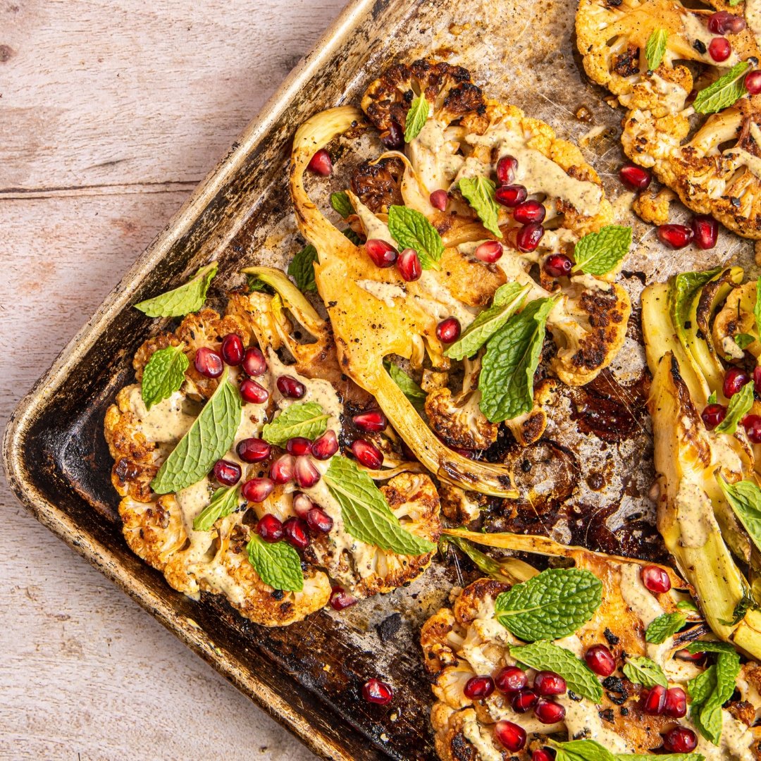 Grilled Harissa Cauliflower Steaks - Rumi Spice