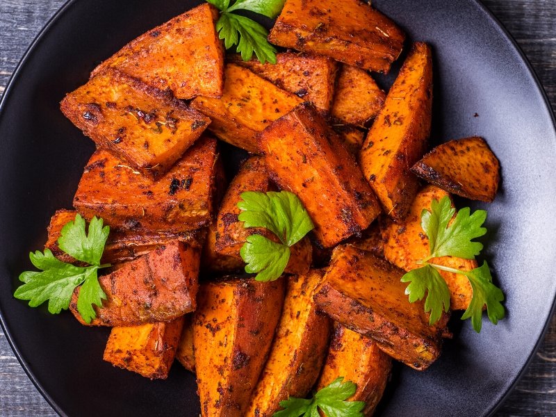 Roasted Berbere Sweet Potatoes - Rumi Spice