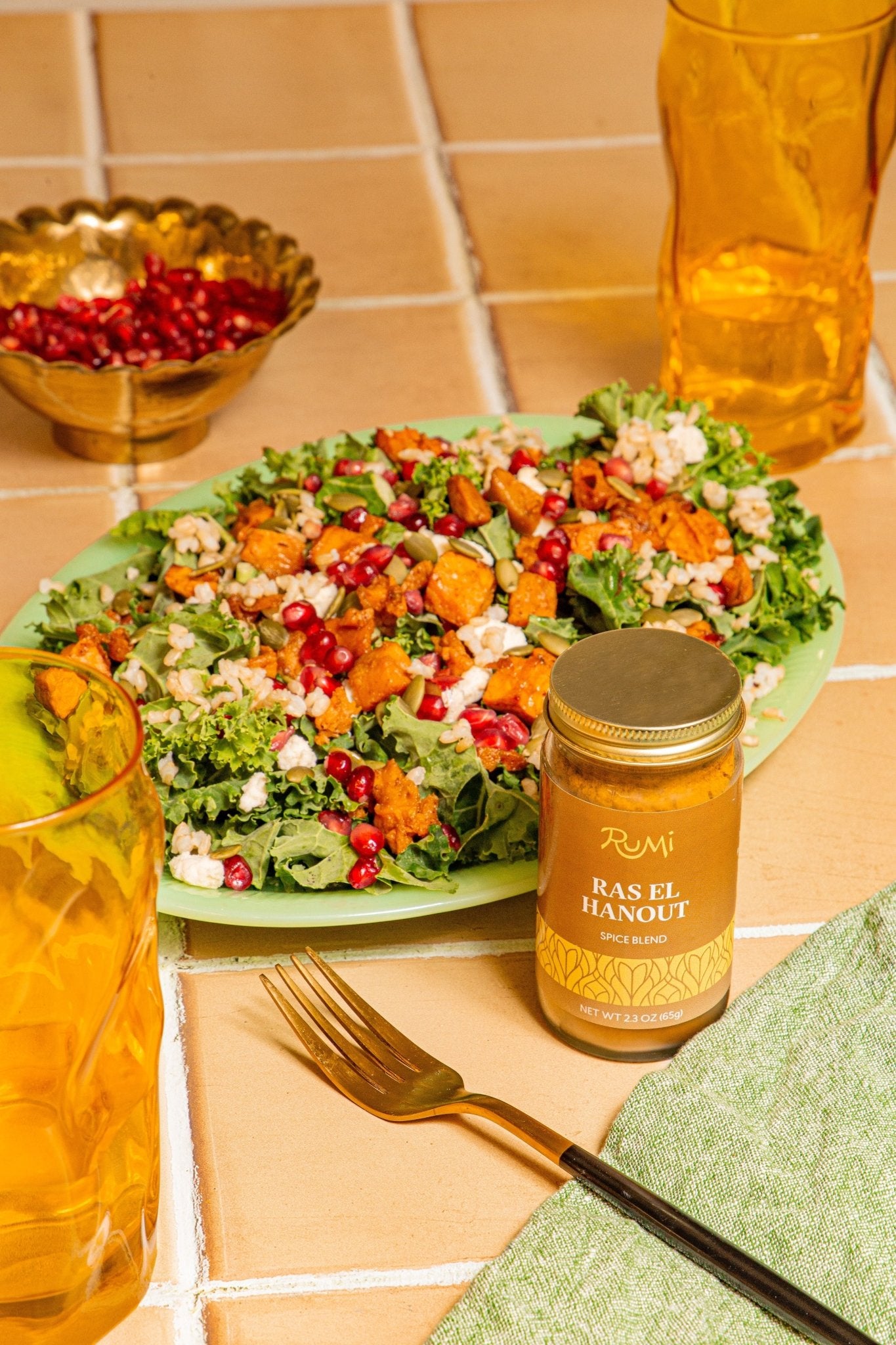 Roasted Sweet Potato Salad with Ras el Hanout Vinaigrette - Rumi Spice