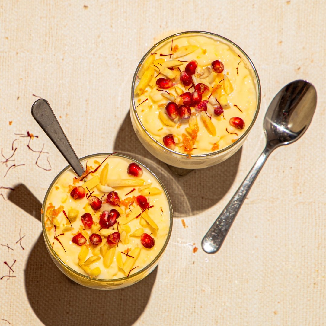 Saffron Rosewater Pudding - Rumi Spice