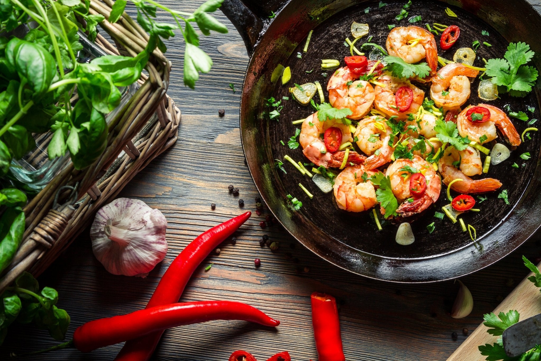 Succotash with Saffron & Shrimp - Rumi Spice