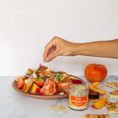 Tomato Peach Panzanella