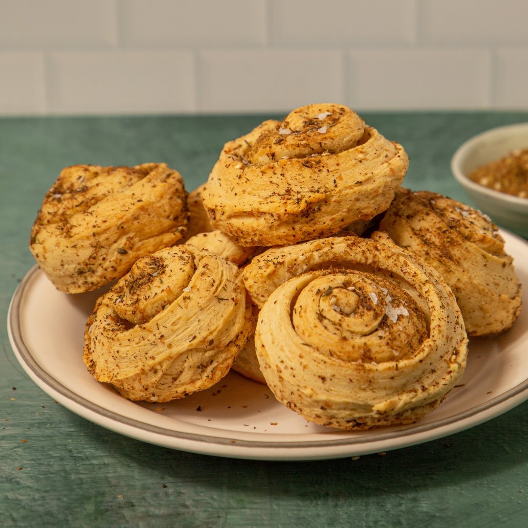 Za’atar Pinwheel Rolls - Rumi Spice